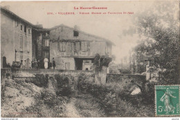 S2-31) VILLEMUR (HAUTE GARONNE)  VIEILLE MAISON AU FAUBOURG ST JEAN - (ANIMEE - ENFANTS - HABITANTS) - Autres & Non Classés