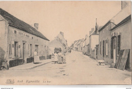 S1-77) EGREVILLE - LA RUE - (ANIMEE - HABITANTS - EPICERIE -  MERCERIE - 2 SCANS) - Autres & Non Classés