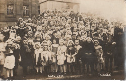 S25-57) METZ LE 4/1/1919 - CARTE PHOTO KEIDEL - GROUPE DE PETITES LORRAINES  - 2 SCANS  - Metz