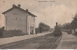 S24-77) LIVRY SUR SEINE - LA GARE - ( ANIMEE - TRAIN - 2 SCANS ) - Autres & Non Classés