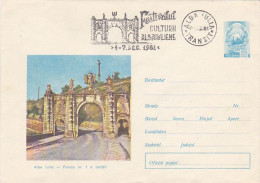 ALBA IULIA FIRST FORTRESS GATE, COVER STATIONERY, 1971, ROMANIA - Entiers Postaux