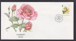 Guersney Kanal Inseln Großbritannien Flora Blumen Rosen Schöner Künstler Brief - Guernsey