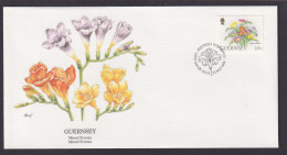 Guersney Kanal Inseln Großbritannien Flora Blumen Freesia Schöner Künstler Brief - Guernsey