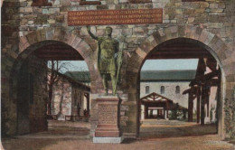8584 - Kastell Saalburg - Standbild Antonimus Pius - 1924 - Bad Homburg