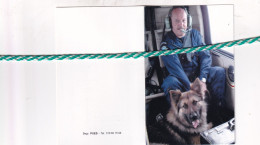 Lieven Vlaeminck-Vanschoelant, Menen 1953, Luchtvaartongeval 2003. Hoofdinspecteur Politie Luchtwaarnemer. Foto Hond - Obituary Notices