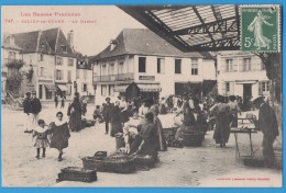 CPA PYRENEES-ATLANTIQUE (64) - LES BASSES-PYRENEES - SALIES-DE-BEARN - LE MARCHE - BOUCHERIE MONCAPJUZAN - Salies De Bearn