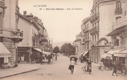 FRANCE - La Savoie - Aix Les Bains - Rue De Genève - Vue Générale - Animé - Carte Postale Ancienne - Aix Les Bains