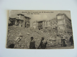 MESSINA-DOPO TERREMOTO DEL 28-12-1908-CORSO VITT. EMANUELE  NON VIAGGIATA  COME DA FOTO FORMATO PICCOLO - Messina