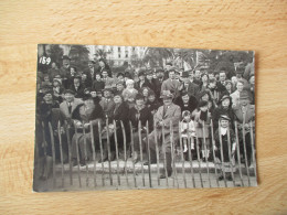 CARTE PHOTO FOULE JARDIN NICE  PHOTO DU JARDIN ALBERT 1 ER - Photographie