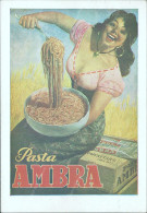 Cb748 Cartolina Pubblicitaria Pasta Ambra Illustratore Boccasile - Publicité