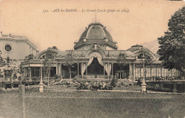 FRANCE - Aix Les Bains - Le Grand Cercle (Fondé En 1824) - Vue Générale - De L'extérieure - Carte Postale Ancienne - Aix Les Bains