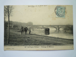 2024 - 2136  GERMIGNY-L'EVÊQUE  (Seine-et-Marne)  :  Passage De BATEAUX   1906   XXX - Autres & Non Classés