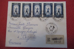 FRANCE  Lettre Recommandée DU 04 11  1959 De VENELLES Pour BIZERTE ( TUNISIE °) - Covers & Documents