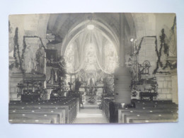 2024 - 2137  JUNIVILLE  (Ardennes)  :  Intérieur De L'Eglise  -  Carte Photo  1935   XXX - Autres & Non Classés
