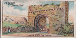 50 Hartlepool, Land Gate  - Celebrated Gateways 1909  - Players Cigarette Cards - Antique - Bridges - Player's