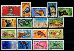 V - HAUTE-VOLTA - Année 1966 :  N° Y&T 147 à 176 + PA 28 à 33 - (36 Timbres  Tous NSC **) 3 Scans - Haute-Volta (1958-1984)