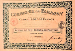 Compagnie Du Faraony (1911)  Paris - Bergbau