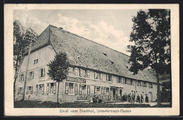 AK Unterkirnach /Baden, Gasthaus Zum Stadthof Mit Kleiner Versammlung  - Baden-Baden