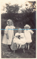 R178681 Three Young Girls. Portrait Photo Postcard - World