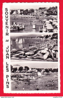 F-06-Juan Les Pins-07P26 Souvenir De JUAN LES PINS, Multivues, Le Port, Jeune Femme En Maillot De Bain, Type Photo, BE - Juan-les-Pins
