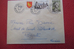 FRANCE  Lettre  DU  14 08 1957 De VENELLES Pour BIZERTE ( TUNISIE °) - Briefe U. Dokumente