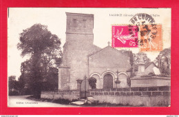 F-33-Lagorce-01Ph49  Le Bourg, L'église, Cpa BE - Autres & Non Classés