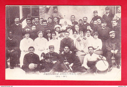 Guerre-14-18-(249)P206  Ambulance Anglo-française, Groupe De Militaires, Musiciens, Cpa BE - Guerre 1914-18