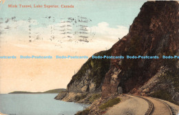 R176126 Mink Tunnel. Lake Superior. Canada. Valentines. 1913 - World