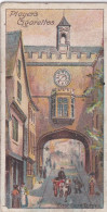 34 Totnes East Gate  - Celebrated Gateways 1909  - Players Cigarette Cards - Antique - Bridges - Player's