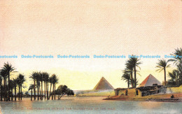 R176127 Cairo. The Pyramids During The Inundation Of The Nile. The Cairo Postcar - World