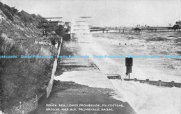 R177073 Rough Sea. Lower Promenade. Folkestone. Grosse Mer Sur Promenade Basse. - World