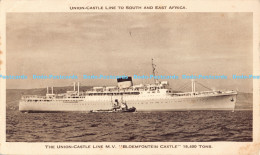 R178694 Union Castle Line To South And East Africa. Bloemfontein Castle. 1957 - World