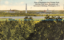 R177078 View Of Washington From Potomac Park. Showing Tidal Basin. Monument And - World