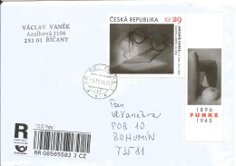 R Envelope Czech Republic Funke Used In 2014 - Photography