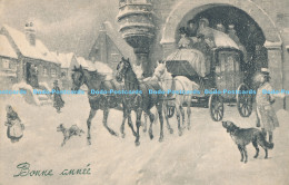 R179560 Bonne Annee. Horses And Carriage In Winter - World