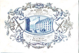 DE 1952 - Carte Porcelaine De Ad. Hubert Fils, Fabricant De Cylindres Cannelee, Roubaix (Nord) - Autres & Non Classés