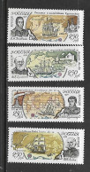 RUSSIE 1994 EXPEDITIONS RUSSES-BATEAUX  YVERT N°6092/6095 NEUF MNH** - Schiffe