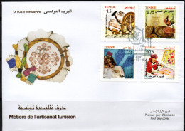 2024-Traditional Handicrafts (FDC) //2024-Métiers De L'artisanat Tunisien (Enveloppe 1 Er Jour) - Tunisie (1956-...)