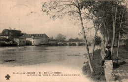 N°4651 W -cpa Aix Sur Vienne -le Pont Et Les Restes Du Château- - Aixe Sur Vienne