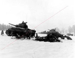 Bataille Des Ardennes  US Sherman   105mm Howitzers   - Decembre 1944     3 Photos - 1939-45