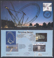 GB Great Britain 2000 Private Cover British Airways London Eye, Tourism, Engineering, Sight Seeing Wheel - Brieven En Documenten