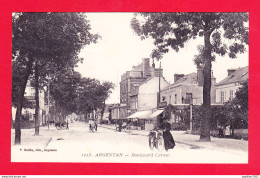 F-61-Argentan-16A71  Le Boulevard Carnot, Petite Animation, Cpa BE - Argentan