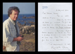 Kenneth White (1936-2023) - Scottish Poet - Rare Autograph Letter Signed + Photo - 2010 - Writers