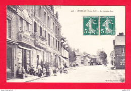 F-76-Luneray-10A71  La Grande Rue, épicerie Chevalier, Animation, Cpa BE - Sonstige & Ohne Zuordnung