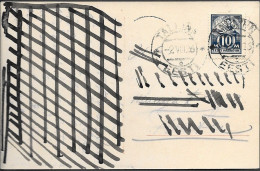 Estonia Tallinn Postmarked Postcard Mailed To Tartu 1926. 10M Rate Blacksmith Stamp - Estonia