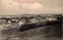 50 Saint Pair Sur Mer - Le Passage Du Tramway - Chemin De Fer - Saint Pair Sur Mer