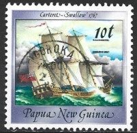 Papua New Guinea 1988. Scott #665 (U) Ship, Swallow 1767 - Papua New Guinea