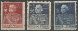Italia Italy Kingdom 1925/26 Silver Jubilee P.13 1/2 MNH** Cpl 3v Set - HVs Well Centered Giubileo - Collections