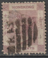 HONG KONG (CHINA) - 1863 - YVERT N°14 OBLITERE RARE ! - FILIGRANE CC ! - COTE = 400 EUR - Used Stamps