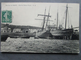 CPA 29 Finistére Environs BREST - à Marée Basse Le Port De L' ABBER VRACH / L' Aber Wrac'h  - Vieux Gréement 1911 - Brest